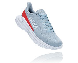 Hoka One One Mach 4 Mens Road Running Shoes Blue Fog/Fiesta | AU-7321498